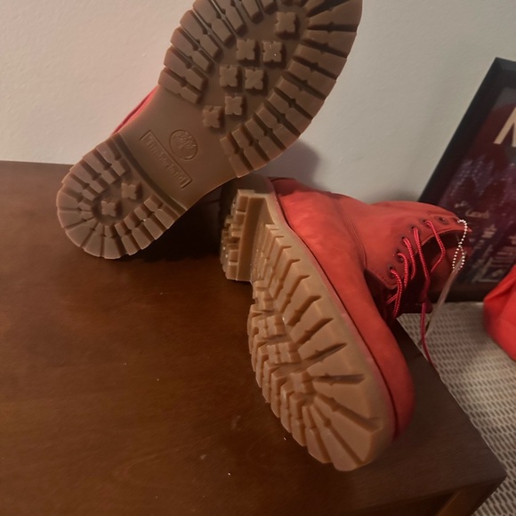 Timberland Red Leather Boots - Picture 6 of 8